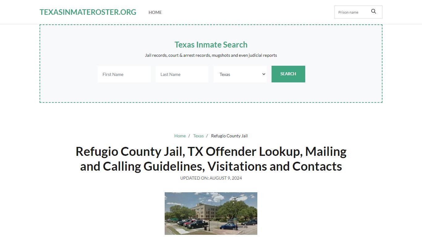 Refugio County Jail, TX: Inmate Search Options, Visitations, Contacts